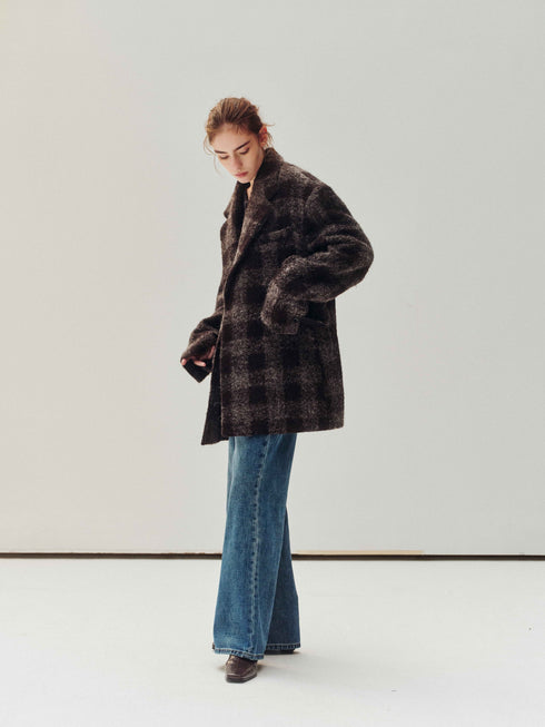 Ascent Wool Plaid Coat